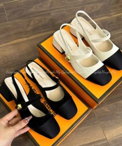Giày Mary Jane slingback gót vuông Block heel