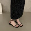 Sandal nữ cao 3cm và 5cm - sandal cao got hậu chéo basic đơn giản dễ mang giày đế vuông guốc